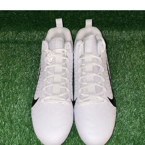 Nike Alpha Menace Pro 2 Low White Football Cleats Size 14 New CV6477-100